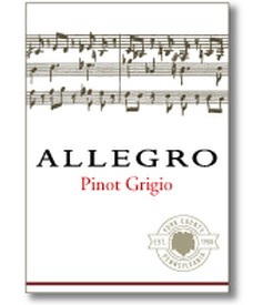 2020 Allegro Winery Pinot Grigio